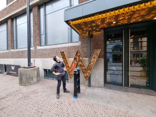 W amsterdam een prachtig hotel met 4K bewakingscamera beelden